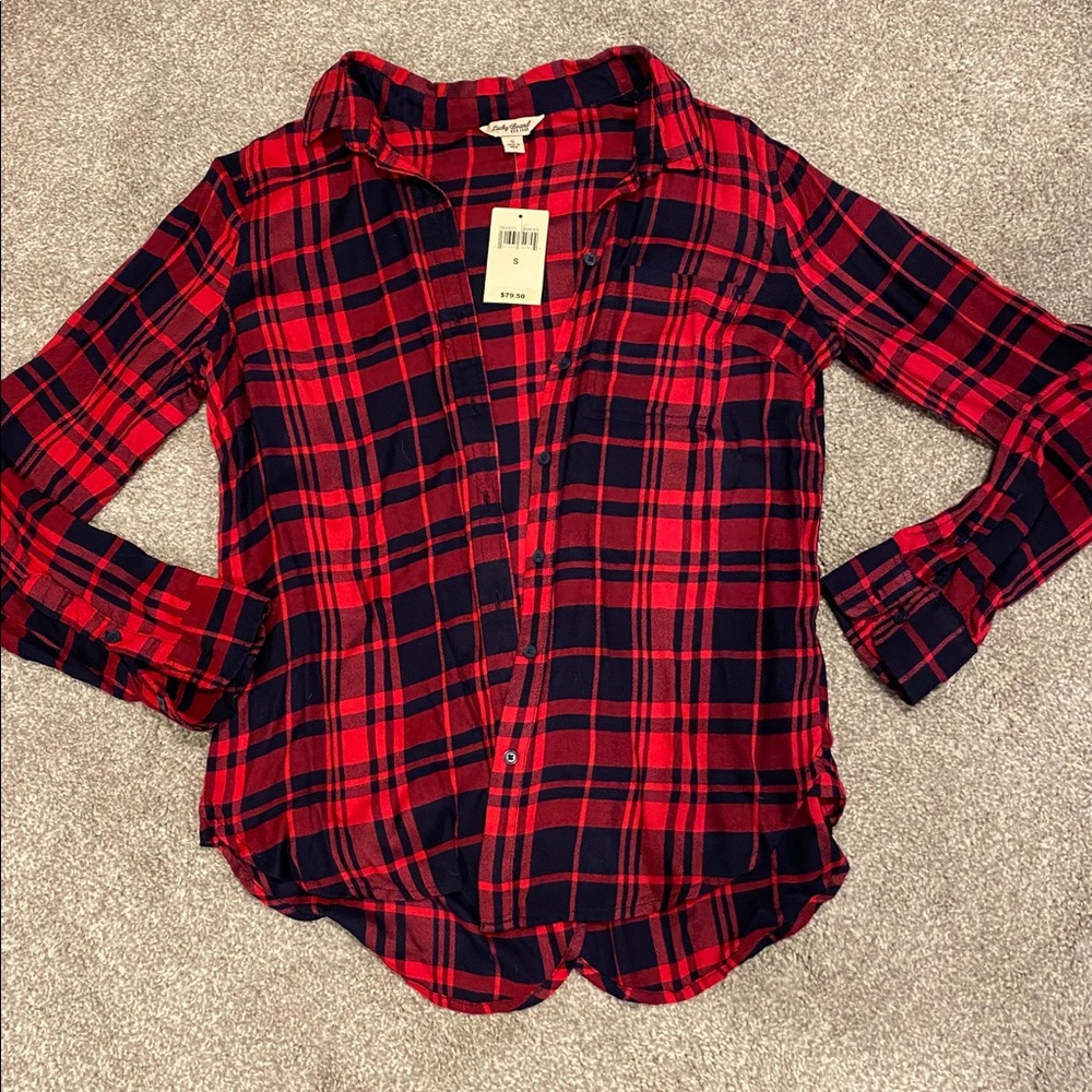 Lucky Brand Plaid button up BNWT